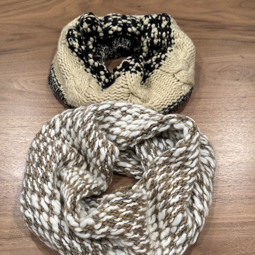 Steve Madden & Melrose and Market chunky knit scarves